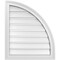 Ekena Millwork Quarter Round Top Right Surface Mount PVC Gable Vent w/ 2"W x 2"P Brickmould Sill Frame, 22"W x 26"H GVPQR22X2603SF - alternate 1